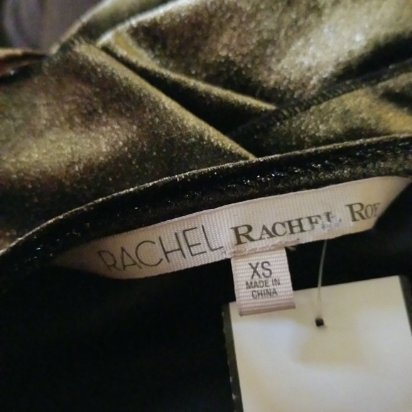 Rachel Rachel Roy Gold/Black Metallic Top Glam NWT - Picture 4 of 8